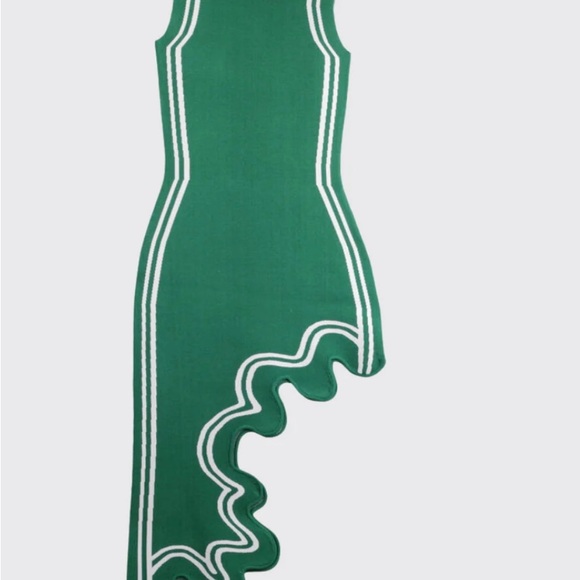 REVOLVE Green Asymmetrical Dress - Picture 10 of 14